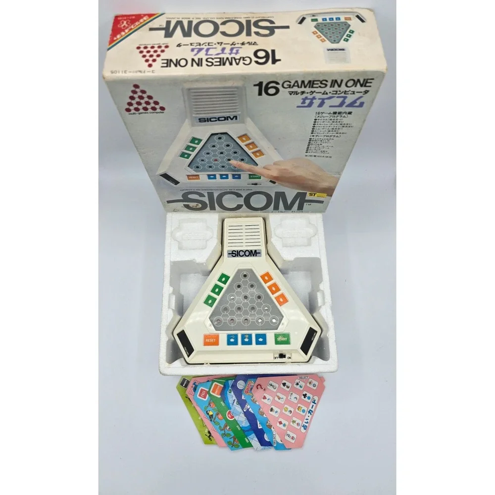 1980 Yonezawa‎ Sicom 16 Cylon Handheld Electronic Multi Games System Japan Works